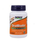 NOW FOODS OralBiotic - Probiotyki do ssania - 60 tabletek