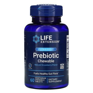 Life Extension Florassist Prebiotic Chewable tabletki do ssania truskawka