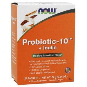 Now Foods Probiotic 10 z Inulina saszetki 3g 