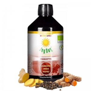Joy Day Premium Probiotyk EKO w płynie Kurkuma Imbir Pieprz 500 ml