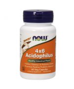 NOW  Acidophilus 4X6 Probiotyk - 120 kapsułek
