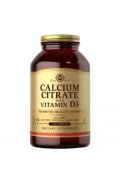 SOLGAR Calcium Citrate with Vitamin D3 - cytrynian wapnia + witamina D3 - 240 tabletek