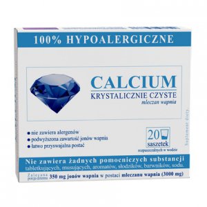 UNI-PHAR Calcium Krystaliczne Czyste 20 saszetek