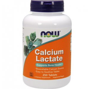 NOW FOODS Calcium Lactate (mleczan wapnia)
