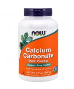 NOW Calcium carbonate (węglan wapnia) proszek 340g - Proszek 340g