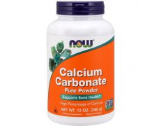 NOW FOODS Calcium carbonate (węglan wapnia) proszek 340g