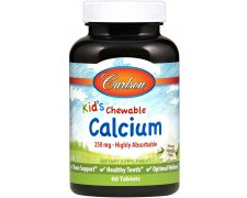 Carlson Labs Kid's Chewable Calcium, 250mg cytrynian wapnia do ssania dla dzieci