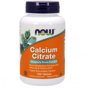 NOW FOODS Calcium Citrate (Cytrynian Wapnia) 300mg