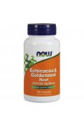 NOW FOODS Echinacea & Goldenseal Root (Jeżówka i Korzeń gorzknika kanadyjskiego) - 100 kapsułek