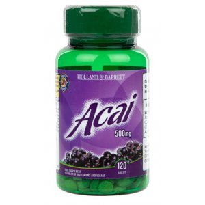 Holland & Barrett Acai Berry - Jagoda acai  500mg  120 tabletek