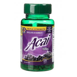 Holland & Barrett Acai Berry - jagoda acai 1500mg 120 tabletek