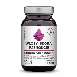 AURA HERBALS Włosy Skóra Paznokcie - Kolagen Rybi NatiCol