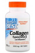 DOCTOR`S BEST Kolagen typu 1 i 3 witamina C 1000mg - 180 tabletek