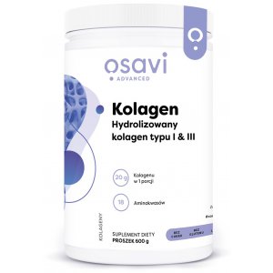 Osavi Kolagen Hydrolizowany, Typu I & III - 600g 