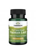 Swanson Full Spectrum Papaya Leaf, 400mg Papaja - 60 kapsułek 