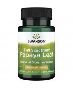 Swanson Full Spectrum Papaya Leaf, 400mg Papaja - 60 kapsułek 