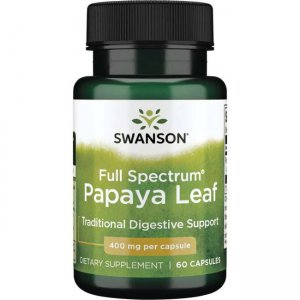 Swanson Full Spectrum Papaya Leaf, 400mg Papaja