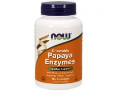 NOW Foods Papaya Enzymy tabletki do ssania
