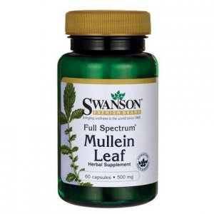 SWANSON Full Spectrum Mullein Leaf (Verbascum thaptus) (Dziewanna drobnokwiatowa) 500mg