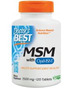 DOCTOR'S BEST MSM OptiMSM 1500mg - 120 tabletek