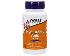NOW FOODS Hyaluronic Acid 50mg + MSM 450mg (Kwas hialuronowy i MSM)