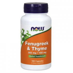 NOW FOODS Fenugreek & Thyme (Kozieradka & Tymianek)
