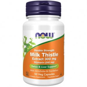 NOW FOODS Milk Thistle Extract with Artichoke & Dandelion (Sylimarin, Karczoch, Mniszek Lekarski)