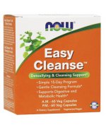 NOW Easy Cleanse 60 + (Detox, oczyszczanie organizmu) - 60 kapsułek
