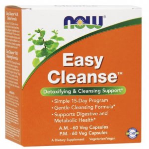 NOW Easy Cleanse 60+ (Detox, oczyszczanie organizmu)