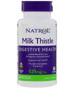 Natrol Milk Thistle, 525mg Ostropest Plamisty - 60 kapsułek 