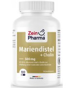 Zein Pharma Milk Thistle  +  Cholin, Liver Complex - ostropest plamisty i cholina - 100 kapsułek