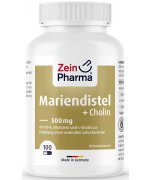 Zein Pharma Milk Thistle + Cholin, Liver Complex - ostropest plamisty i cholina - 100 kapsułek