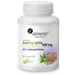 Aliness Andrographis 400 mg (20%) Brodziuszka wiechowata