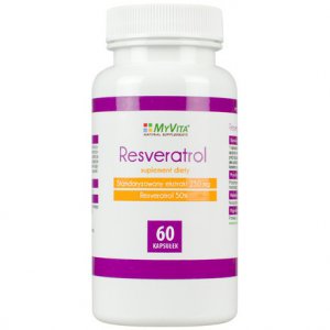 MYVITA Resweratrol standaryzowany 50% 250mg 