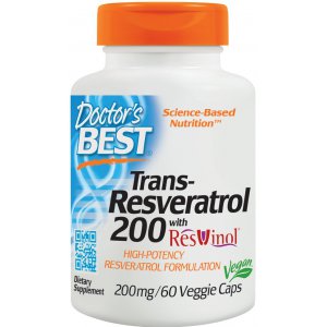 Doctor's Best Trans Resweratrol with ResVinol-25 200mg