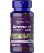 Puritan's Pride Resveratrol, 100mg - 120 kapsułek