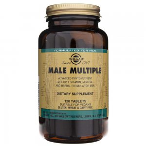 Solgar Male Multiple dla mężczyzn - 120 tabletek (wersja irlandzka) 
