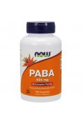 NOW FOODS PABA (Kwas p-aminobenzoesowy) 500mg - 100 kapsułek