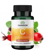SWANSON Witamina C1000 + Dzika Róża - 90 kapsułek