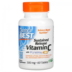 DOCTOR'S BEST Sustained Release Vitamin C with PureWay-C 