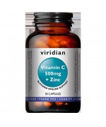 Viridian Witamina C 500mg z Cynkiem - 30 kapsułek