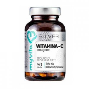 MYVITA Silver Pure 100% Witamina C 1000mg z dziką różą i bioflawonoidami