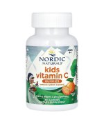 Nordic Naturals Kids Vitamin C Gummies, Tangy Tangerine Witamina C dla dzieci żelki - 60 żelek