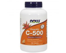 Now Foods Witamina C 500mg do ssania o smaku pomarańczowym