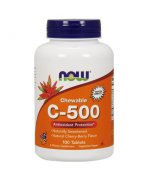 Now Foods C-500 do ssania smak wiśniowy - 100 tabletek