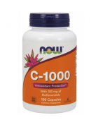 NOW Foods witamina C-1000 z bioflawonoidami i dziką różą - 100 tabletek