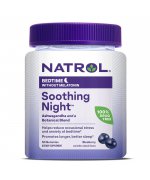 Natrol Soothing Night, Blueberry - dobry sen żelki jagodowe - 50 żelek