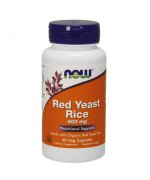 NOW FOODS Red Yeast Rice (czerwony ryż) 600mg - 60 kapsułek