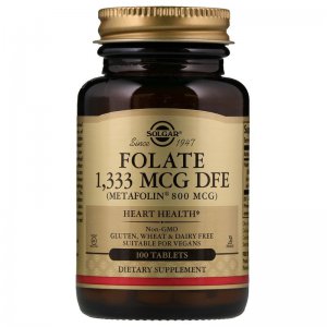 Solgar Folate 1333mcg DFE Metafolin 800mcg kwas foliowy