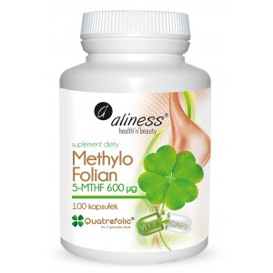 Aliness Methylo Folian 5-MTHF 600 µg 100 kapsułek VEGE